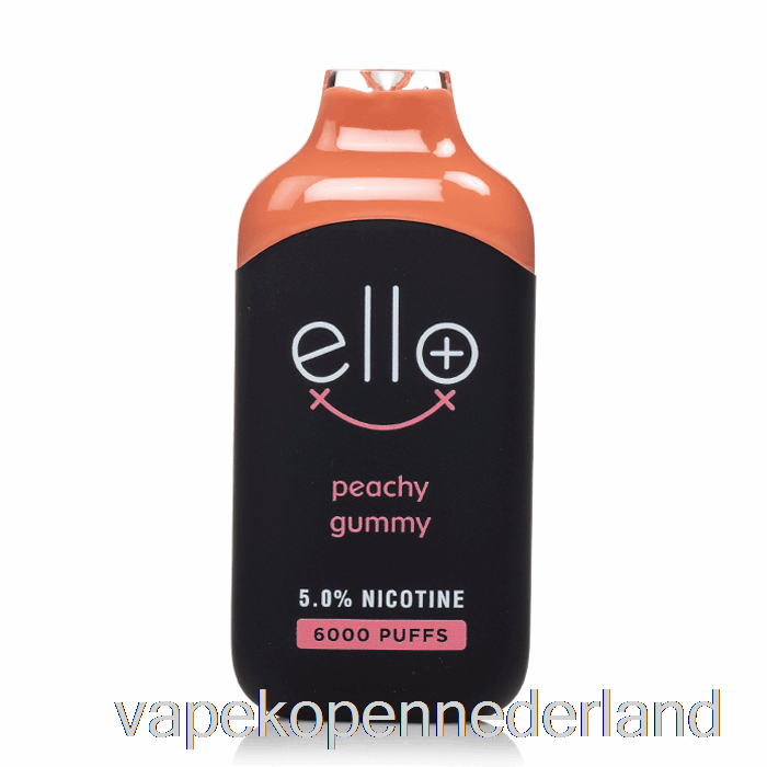 Elektronische Sigarettenvape Blfk Ello Plus 6000 Wegwerpbaar Perzikachtig Gummy-ijs
